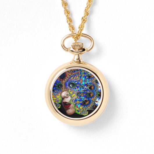 MONTRE EPHÉMERAL / FEMME AVEC MAQUETTE FRACTALE (Recto)