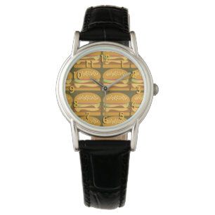 Montre Epic Fun Cheeseburger Cartoon Motif Cute Design
