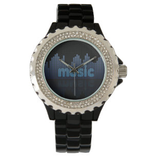 Montre Equalizer numérique Musique Wave Wall