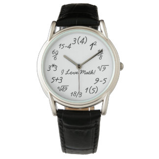 Montre Équations d'algèbre Geek en mathématiques amusante