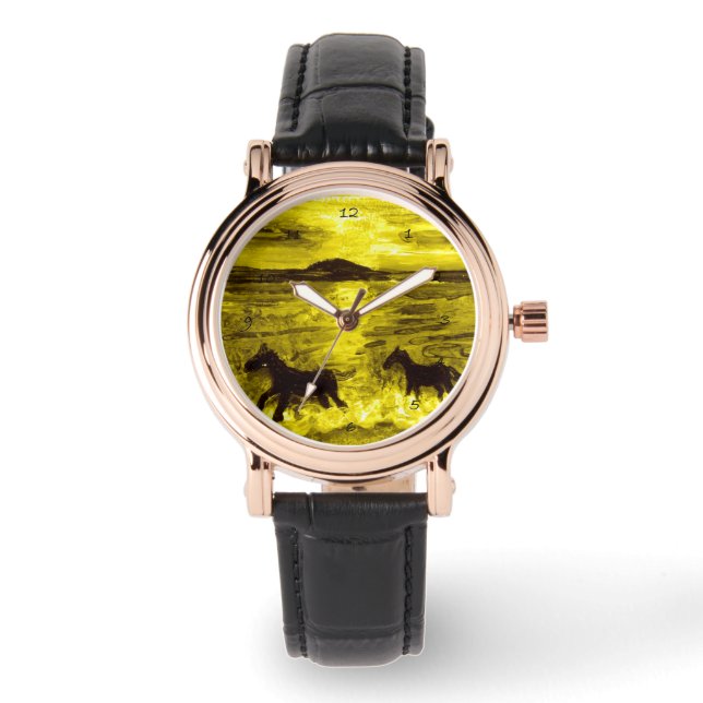 Montre Equine Art Golden Seashore Hors (Recto)