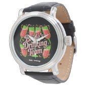 Montre Équipe de boisson de la mariée Design pour enterre (Incliné)