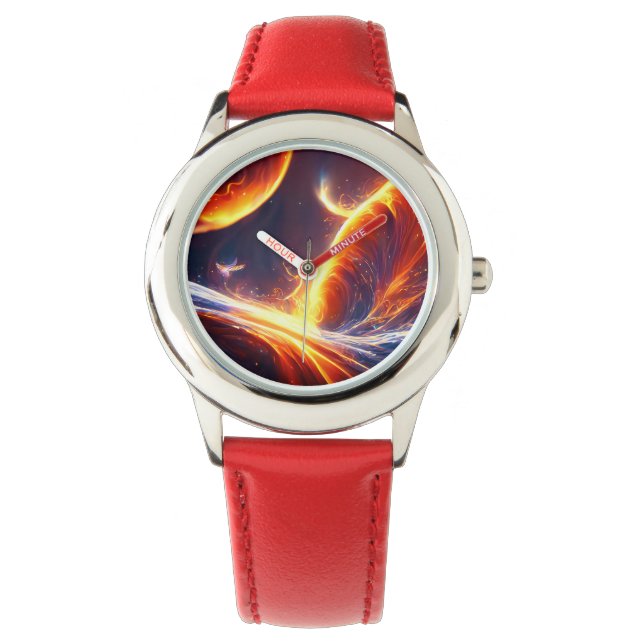 Montre Espace d'eau de feu (devant)