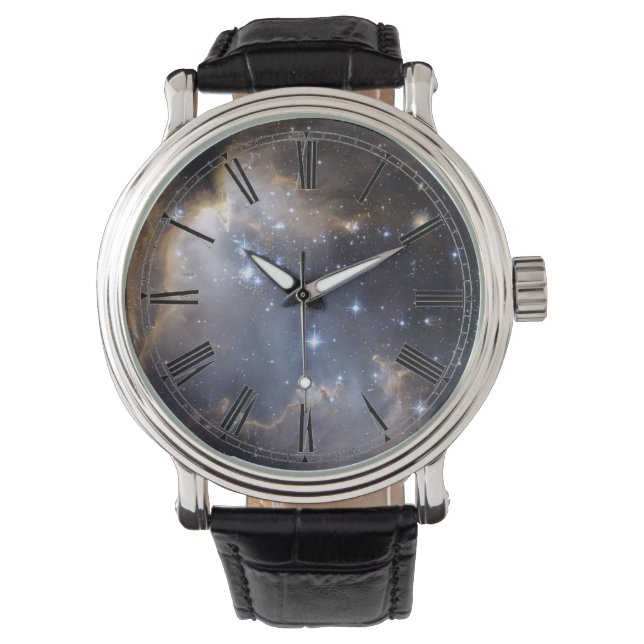 Montre Espace Nebula Galaxy Numéros romains (devant)