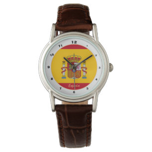 Montre Espagne montre, patriotique, drapeau espagnol / de