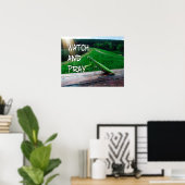 Montre et prie Poster (Bureau à domicile)