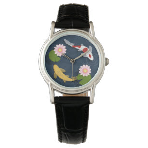 Montre Étang japonais de poissons Koi
