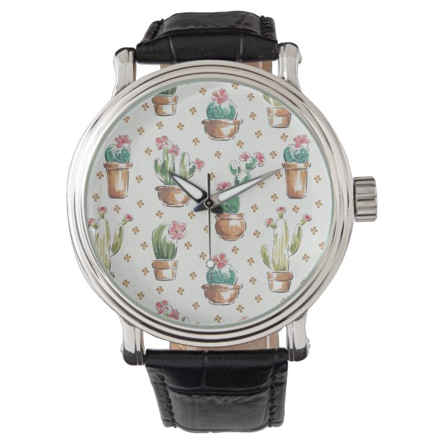 Montre Étape de fleur du désert | Blossom Motif (devant)