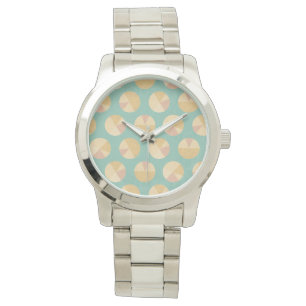 Montre Étape motif orange et vert de de Geo de