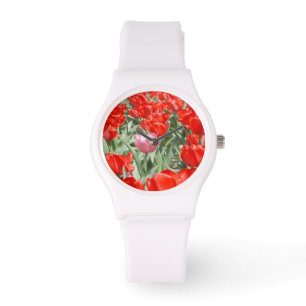 Montre États-Unis, Kansas, Tulipes rouges avec une tulipe