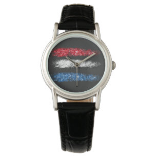 Montre *~* États-Unis - Simple moderne drapeau Abstrait