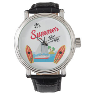 Montre Été Temps De Voyage Plage Vacances Océan