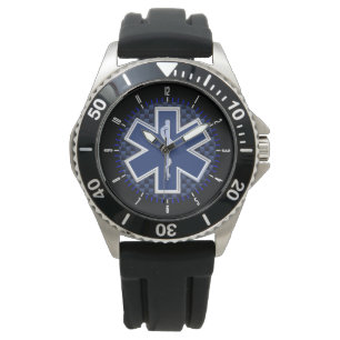 Montre Étoile d'infirmier de la vie sur le regard de