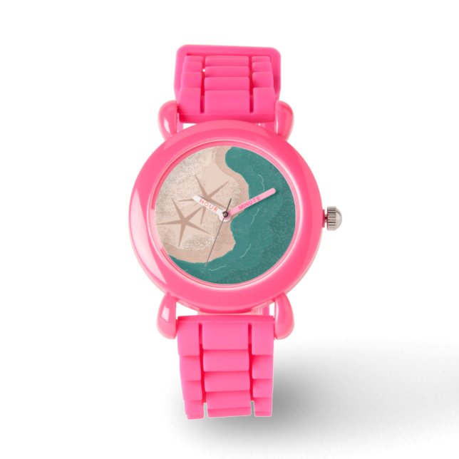 Montre Étoiles de mer sur la plage (Recto)