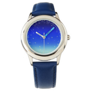 Montre Étoiles en bleu