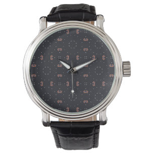 Montre Étoiles et motif d'engin spatial unique