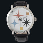 Montre Étoiles rétro Vintages du milieu du siècle Abstrai<br><div class="desc">Stars Vintages du milieu du siècle Art Abstrait</div>