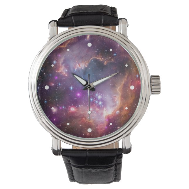 Montre Etoiles violettes Galaxy Astronomie spatiale (devant)