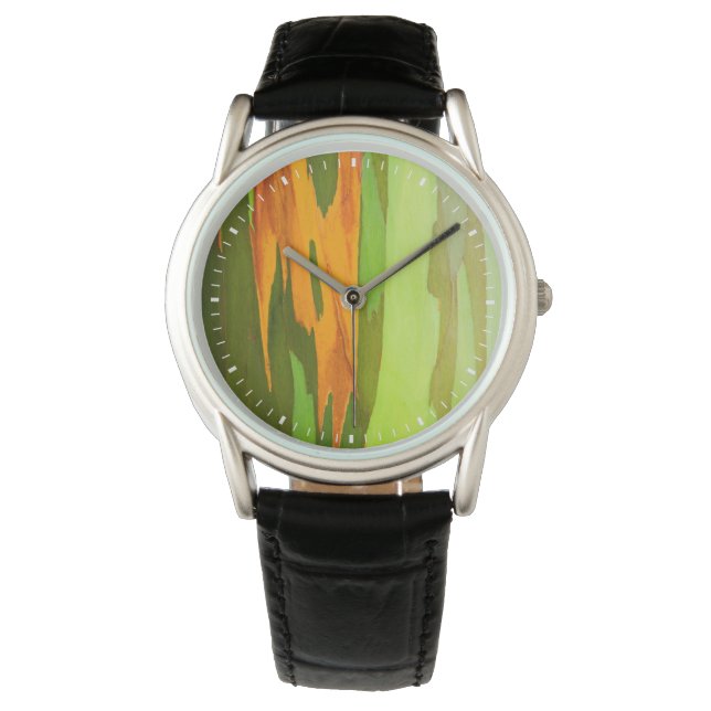 Montre Eucalyptus arc-en-ciel écorce, Hawaii (devant)