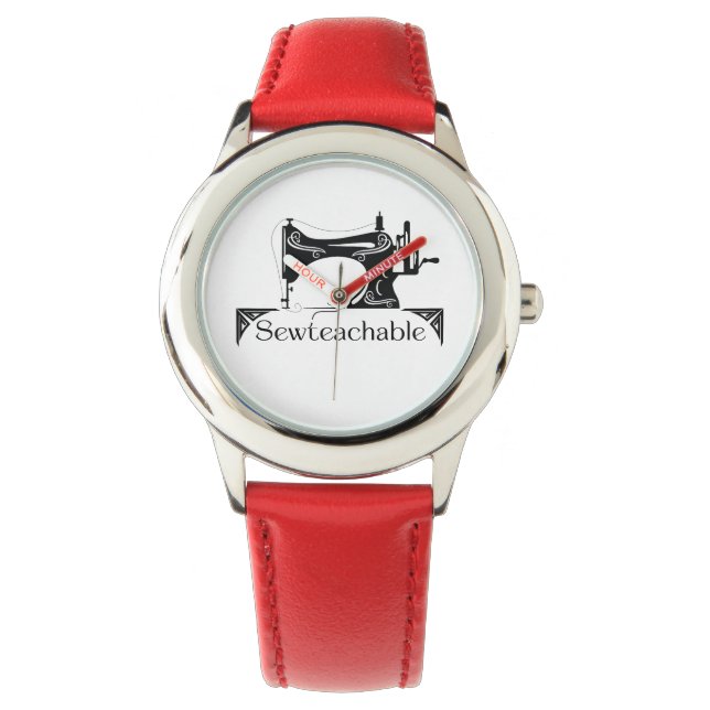 Montre eWatch Sewteachable (Rouge) (devant)