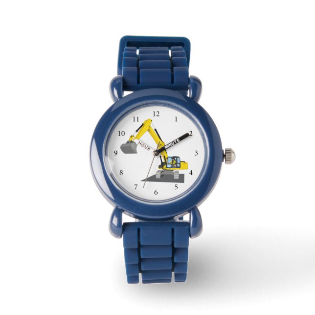 Montre Excavateur à chaíne jaune (Recto)