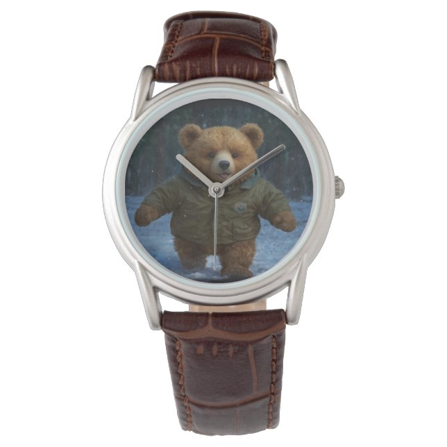 Montre Exploration de l'ours en peluche pour enfants (devant)