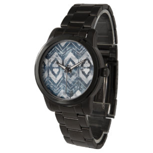 Montre Extraction d'indigo - géométrique