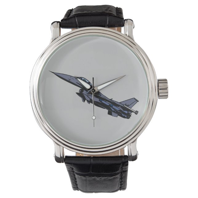 Montre F16 Avion de chasse Fighting Falcon Fighter Jet (devant)