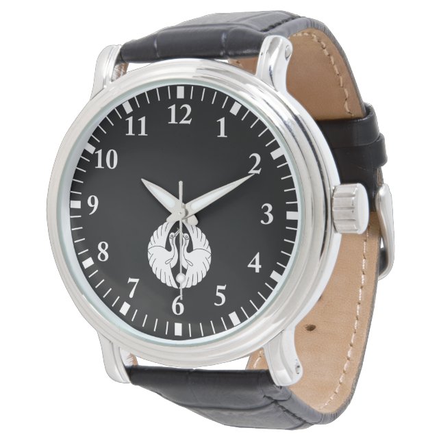 Montre Face aux grues blanches (Incliné)
