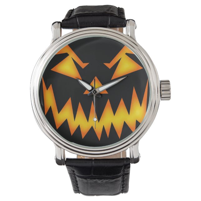 Montre Face de Jack-o'-lantern effrayante (devant)