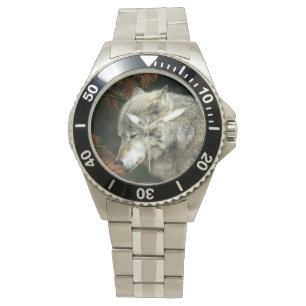 Montre Face de loup de bois