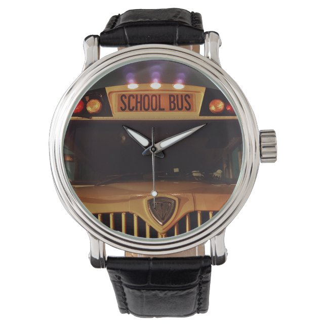 Montre Face d'un autobus scolaire (devant)