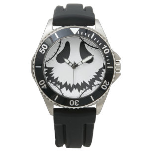 Montre Face simple de citrouille jack-o-lanterne Hallowee