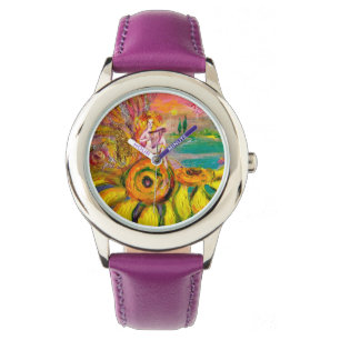 Montre FAIRY OF THE SUNFLOWERS.Pink Fuchsia