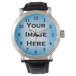 Montre faite sur commande avec le blanc noir de