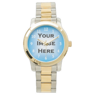 Montre faite sur commande avec les nombres blancs