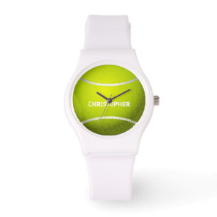 Montre faite sur commande de boule de tennis