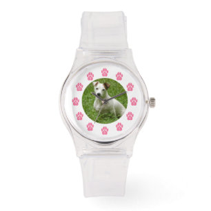 Montre faite sur commande de photo d'animal