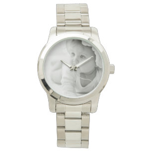 Montre faite sur commande de photo de bébé ou
