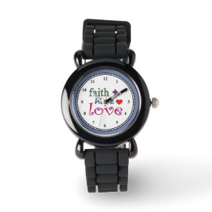Montre Faith Hope Love Cross Heart