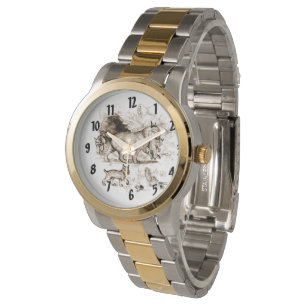 Montre Famille de Lynx roux