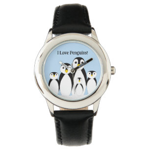 Montre Famille Pingouin mignonne