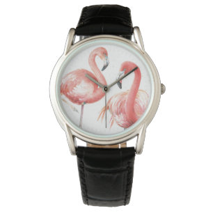 Montre Famille tropicale de   des Flamants roses