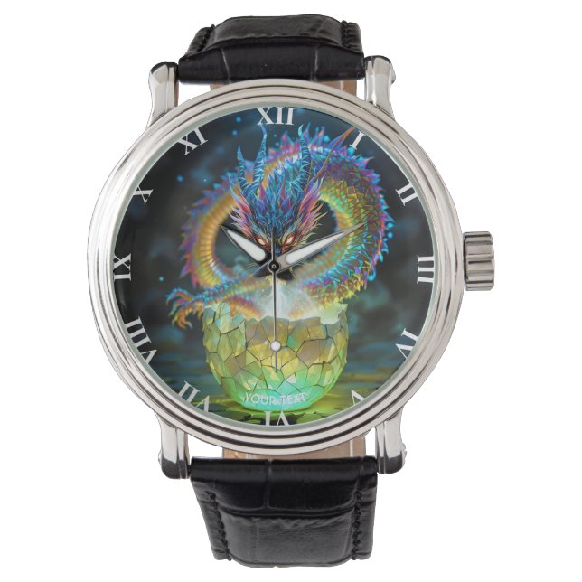 Montre Fantasy Cute Green Dragon Egg (devant)
