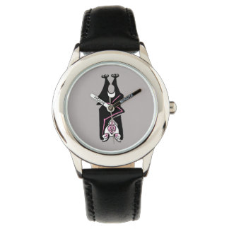 Montre Faune - Pink & Black BAT - Nature - Conservation