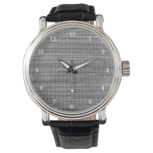 Montre Faux Grey Fabric Watch