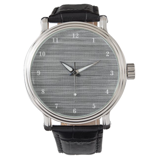 Montre Faux Grey Fabric Watch (devant)