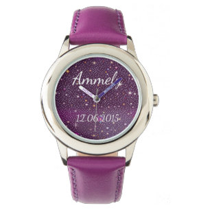 Montre Faux strass lila