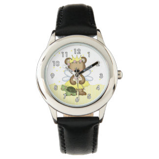 Montre Fée d'ours en peluche jaune