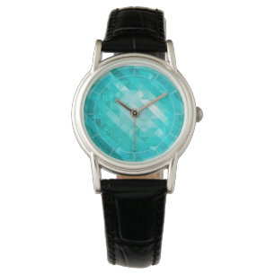 Montre féminine bleu turquoise clair